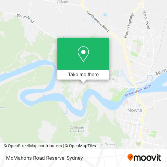 McMahons Road Reserve map