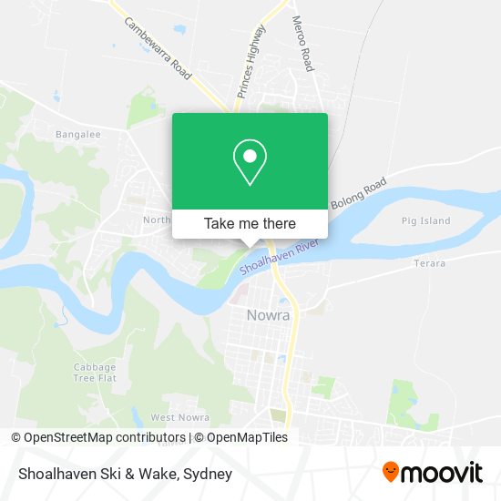 Shoalhaven Ski & Wake map