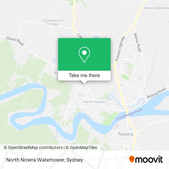 North Nowra Watertower map