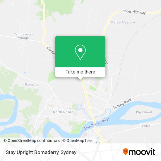 Stay Upright Bomaderry map