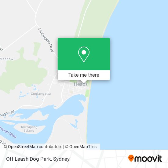 Mapa Off Leash Dog Park