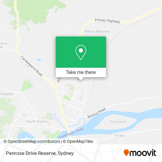 Penrose Drive Reserve map