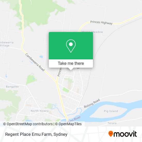 Regent Place Emu Farm map