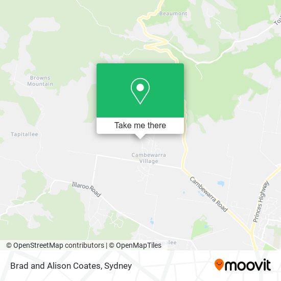 Brad and Alison Coates map