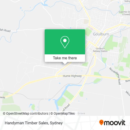 Mapa Handyman Timber Sales