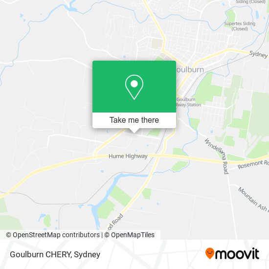 Goulburn CHERY map