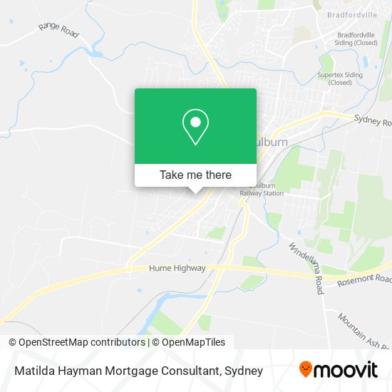 Mapa Matilda Hayman Mortgage Consultant