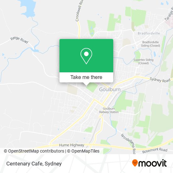 Centenary Cafe map