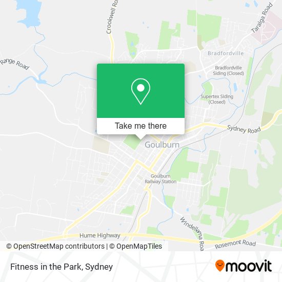 Fitness in the Park map