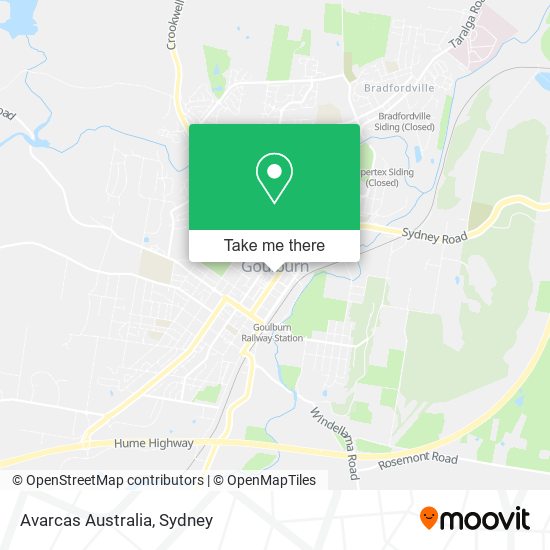 Avarcas Australia map
