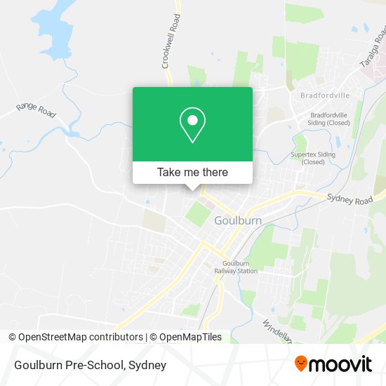 Goulburn Pre-School map