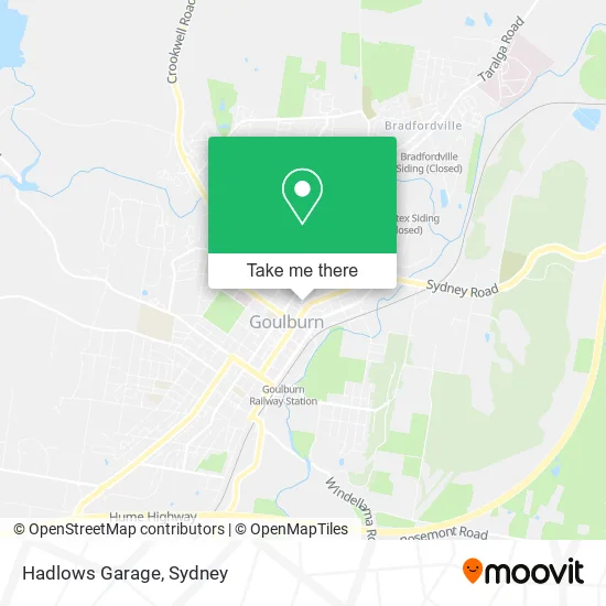 Hadlows Garage map