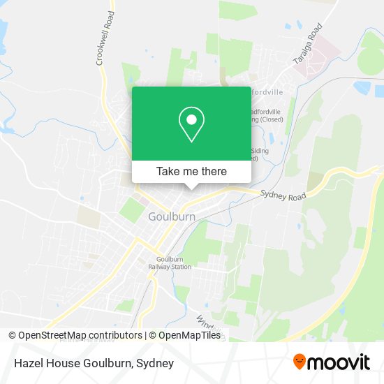 Hazel House Goulburn map