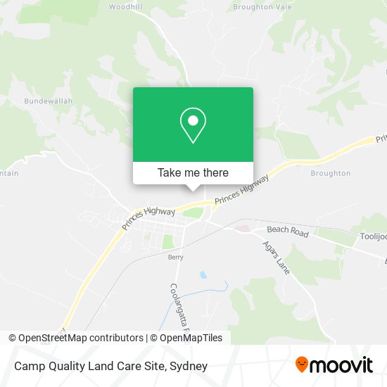 Mapa Camp Quality Land Care Site