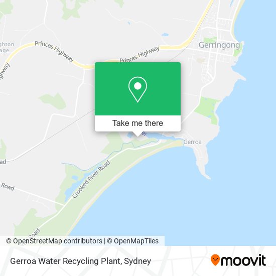 Gerroa Water Recycling Plant map