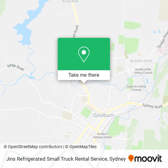 Jins Refrigerated Small Truck Rental Service map