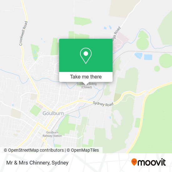 Mr & Mrs Chinnery map