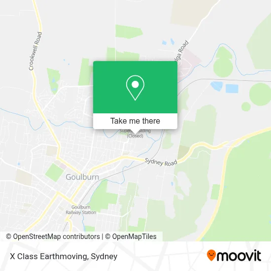 X Class Earthmoving map