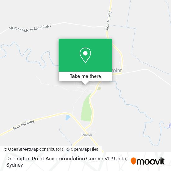 Darlington Point Accommodation Goman VIP Units map
