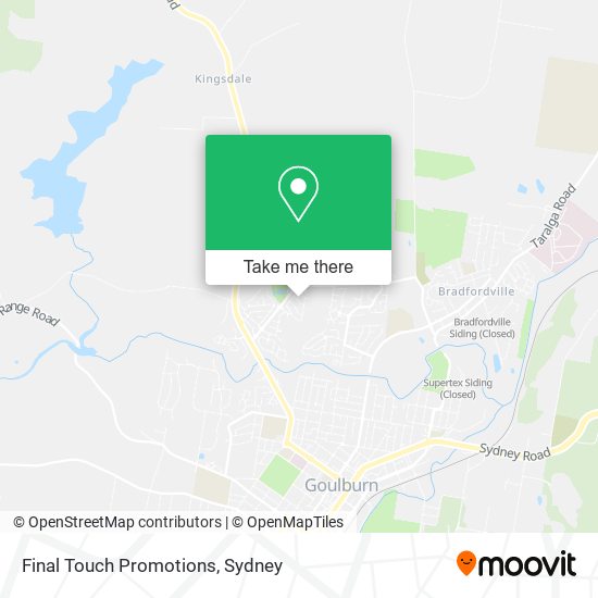 Final Touch Promotions map