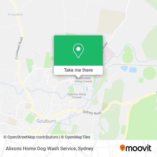 Alisons Home Dog Wash Service map