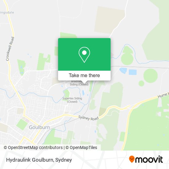 Hydraulink Goulburn map
