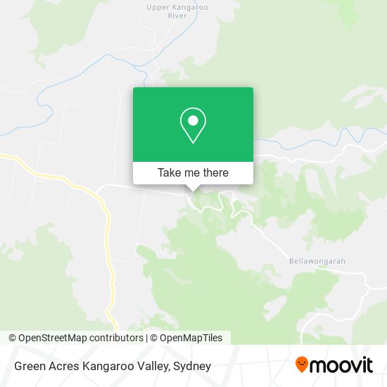 Green Acres Kangaroo Valley map