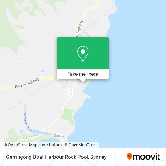 Gerringong Boat Harbour Rock Pool map