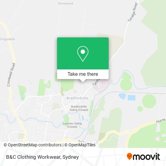 B&C Clothing Workwear map