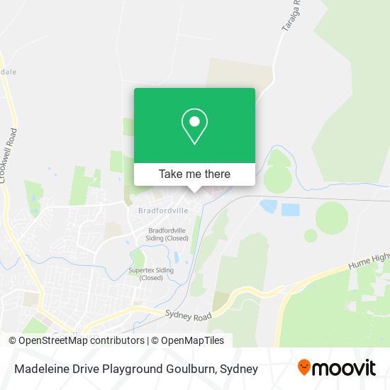 Madeleine Drive Playground Goulburn map