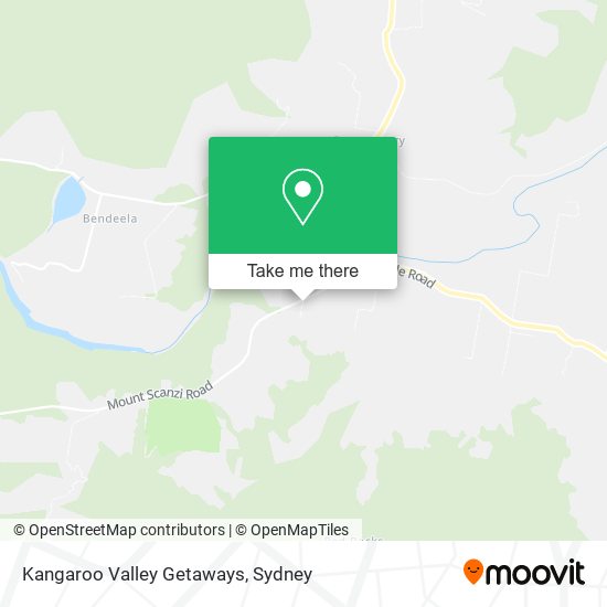 Kangaroo Valley Getaways map