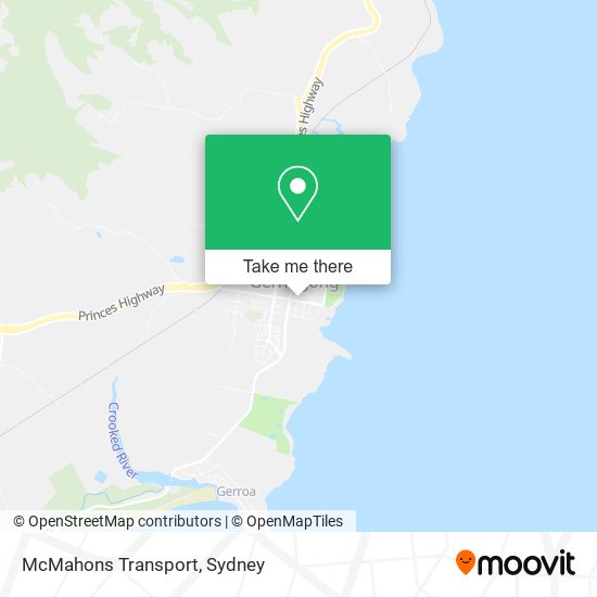 McMahons Transport map