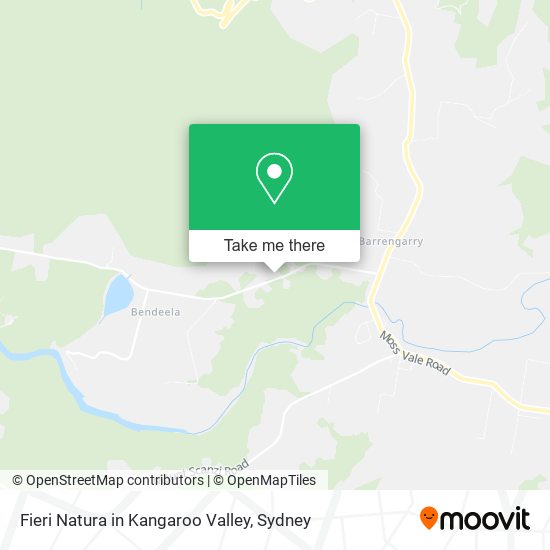 Fieri Natura in Kangaroo Valley map