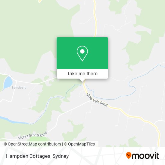 Hampden Cottages map