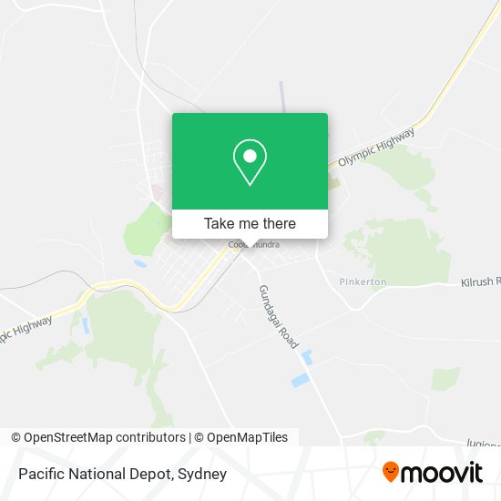 Pacific National Depot map