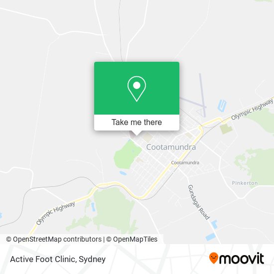 Active Foot Clinic map