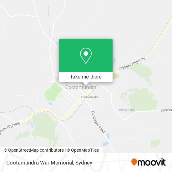 Cootamundra War Memorial map