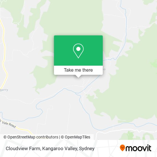 Cloudview Farm, Kangaroo Valley map