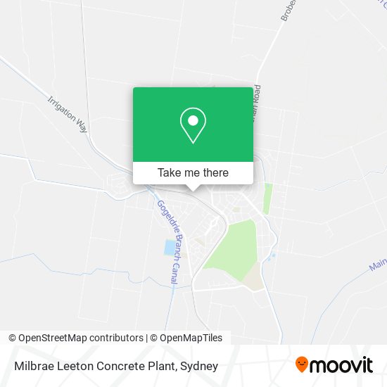 Mapa Milbrae Leeton Concrete Plant