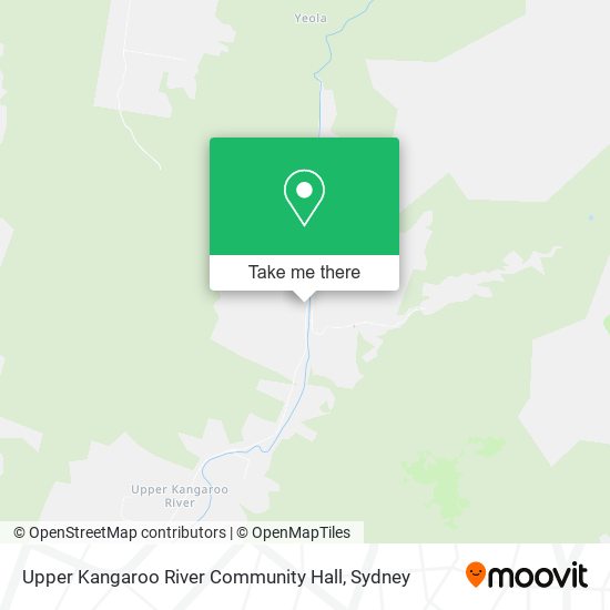 Upper Kangaroo River Community Hall map
