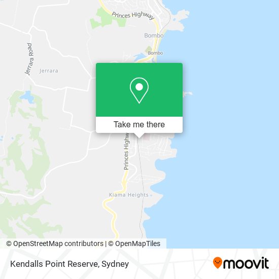 Kendalls Point Reserve map