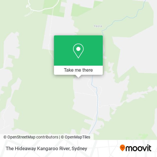 The Hideaway Kangaroo River map