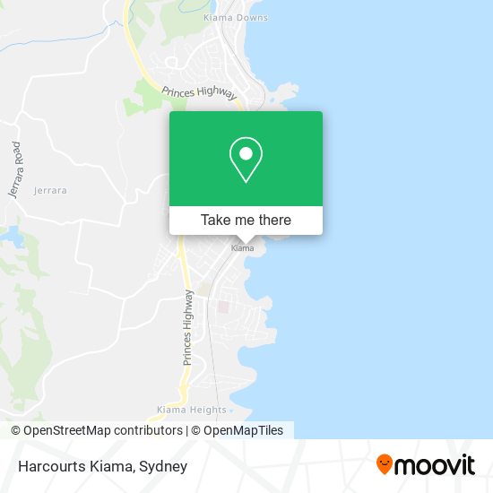 Harcourts Kiama map