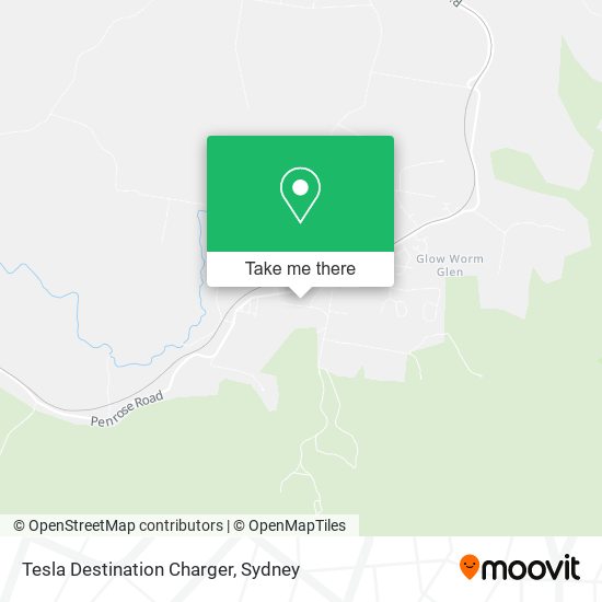 Tesla Destination Charger map