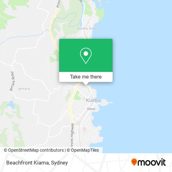 Mapa Beachfront Kiama