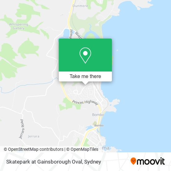 Skatepark at Gainsborough Oval map