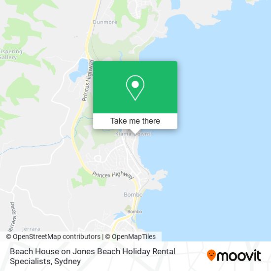 Mapa Beach House on Jones Beach Holiday Rental Specialists