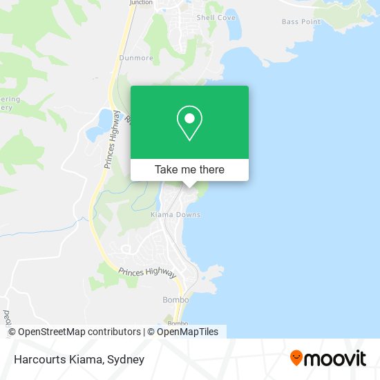 Harcourts Kiama map