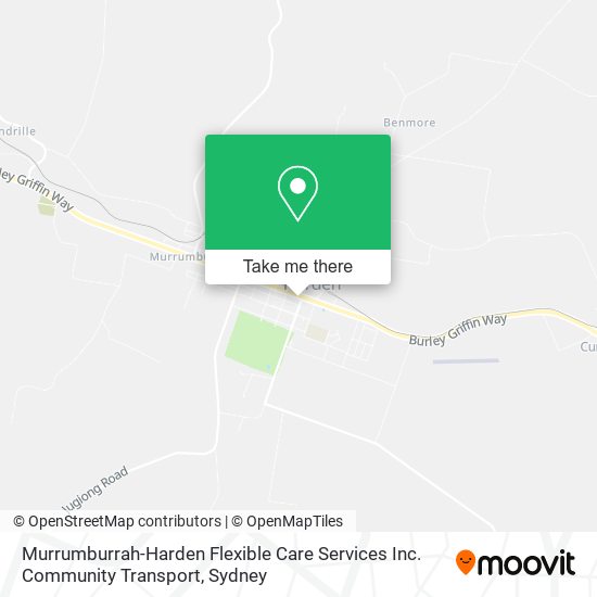 Murrumburrah-Harden Flexible Care Services Inc. Community Transport map