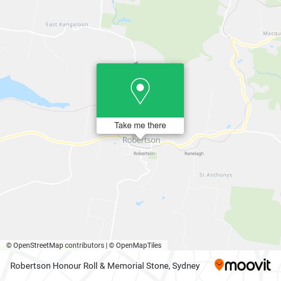 Robertson Honour Roll & Memorial Stone map